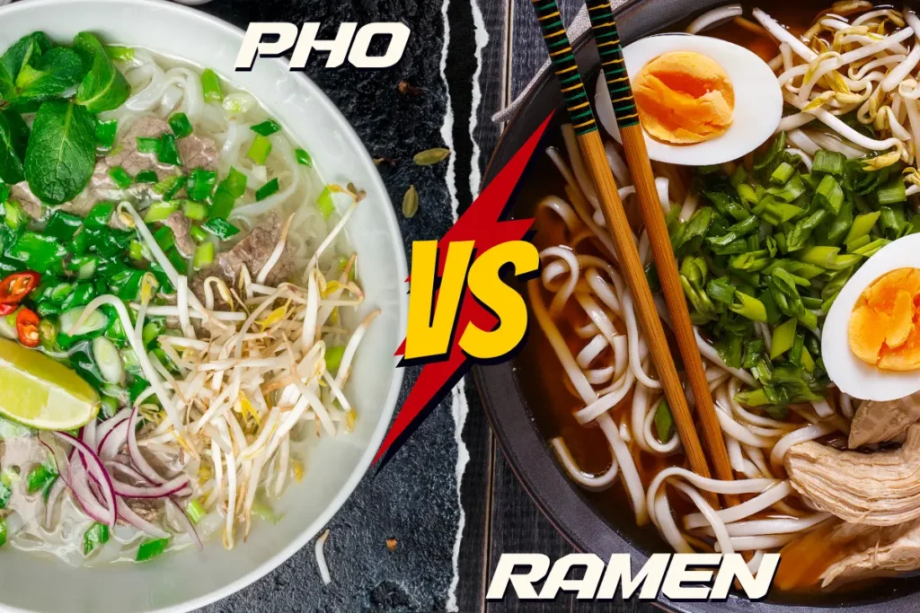 What is the difference between ramen and pho?