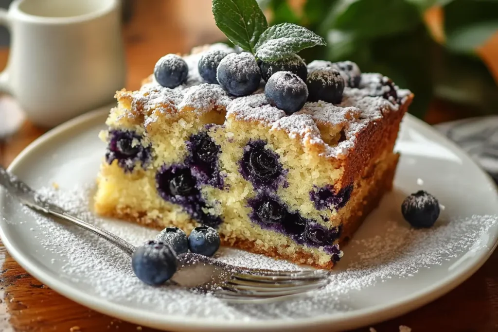 Blueberry Sour Cream Coffee Cake