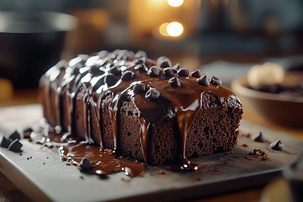 Hot Fudge Brownie Bread