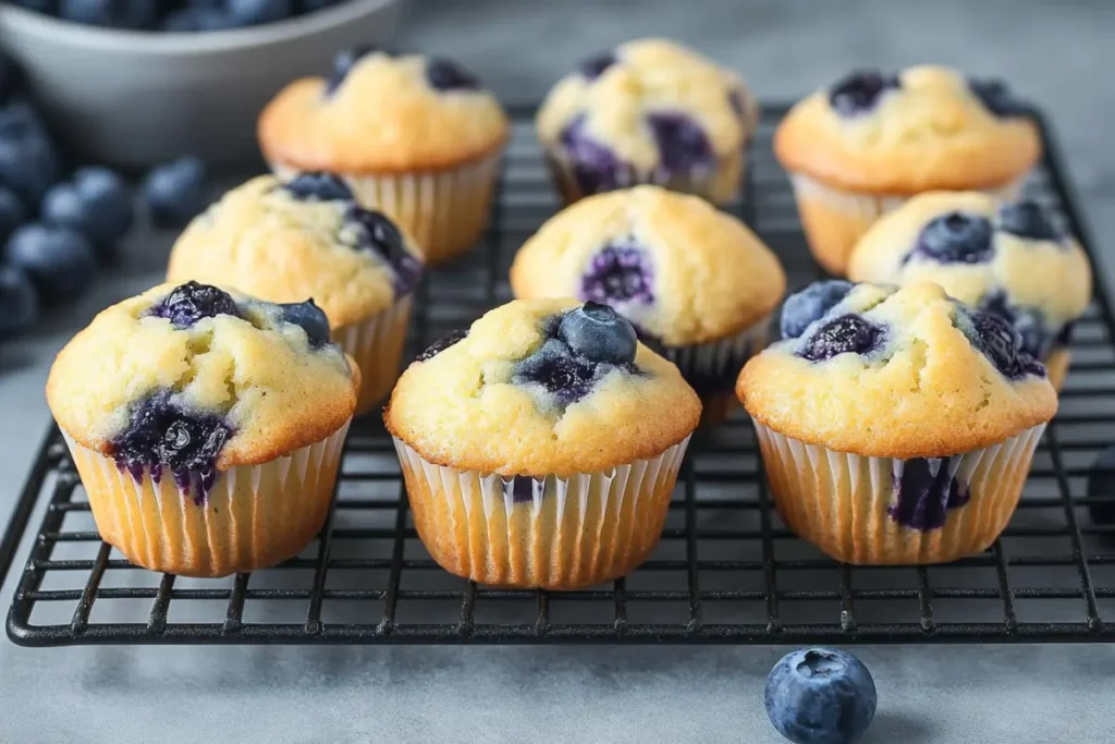 mini blueberry muffins