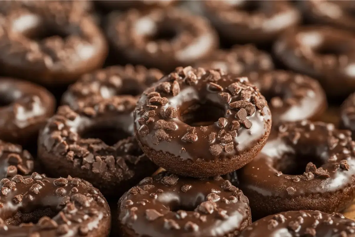 mini chocolate donuts